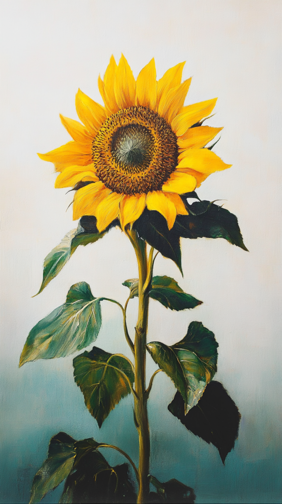 재물운 상승의 비결: 해바라기 그림 배경화면 4가지로 풍요로움을 불러오세요 2 재물운