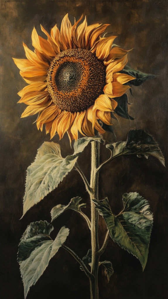 재물운 상승의 비결: 해바라기 그림 배경화면 4가지로 풍요로움을 불러오세요 4 재물운