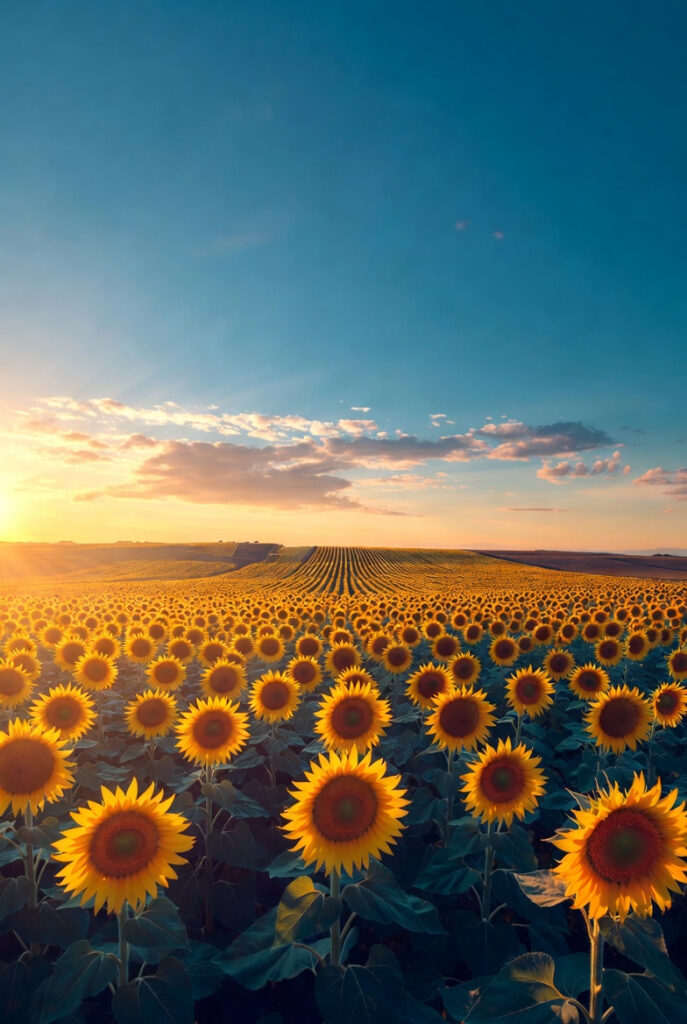 해바라기 밭 배경화면 2