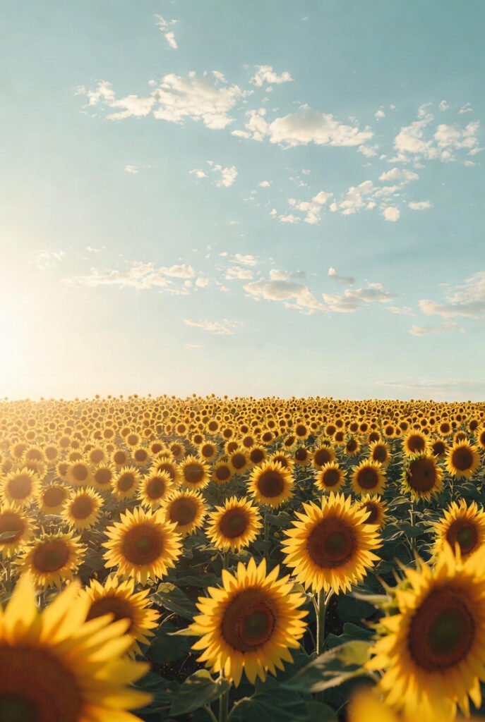 해바라기 밭 배경화면