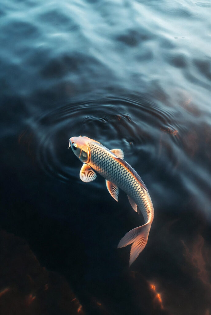 황금잉어 배경화면 행운부적