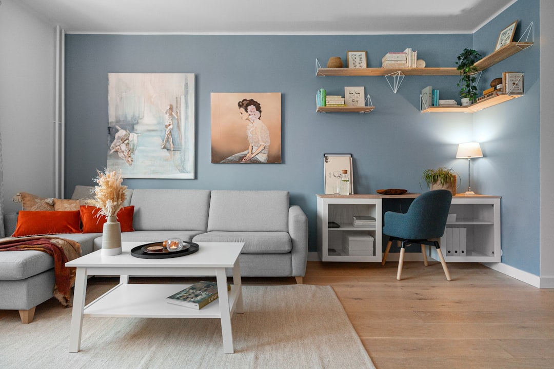 family photos living room wall