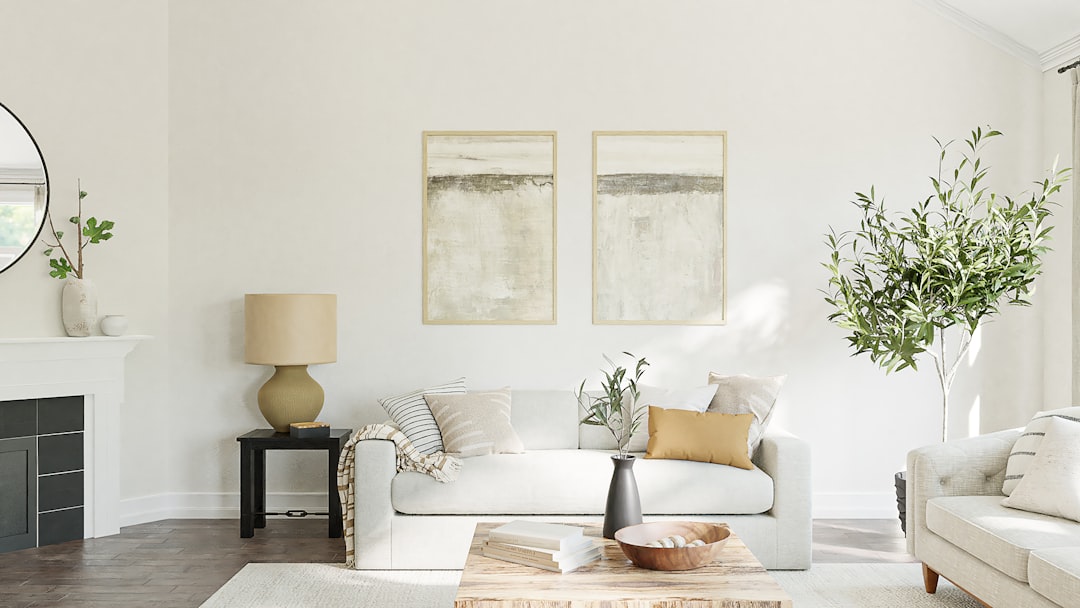 clean organized living room