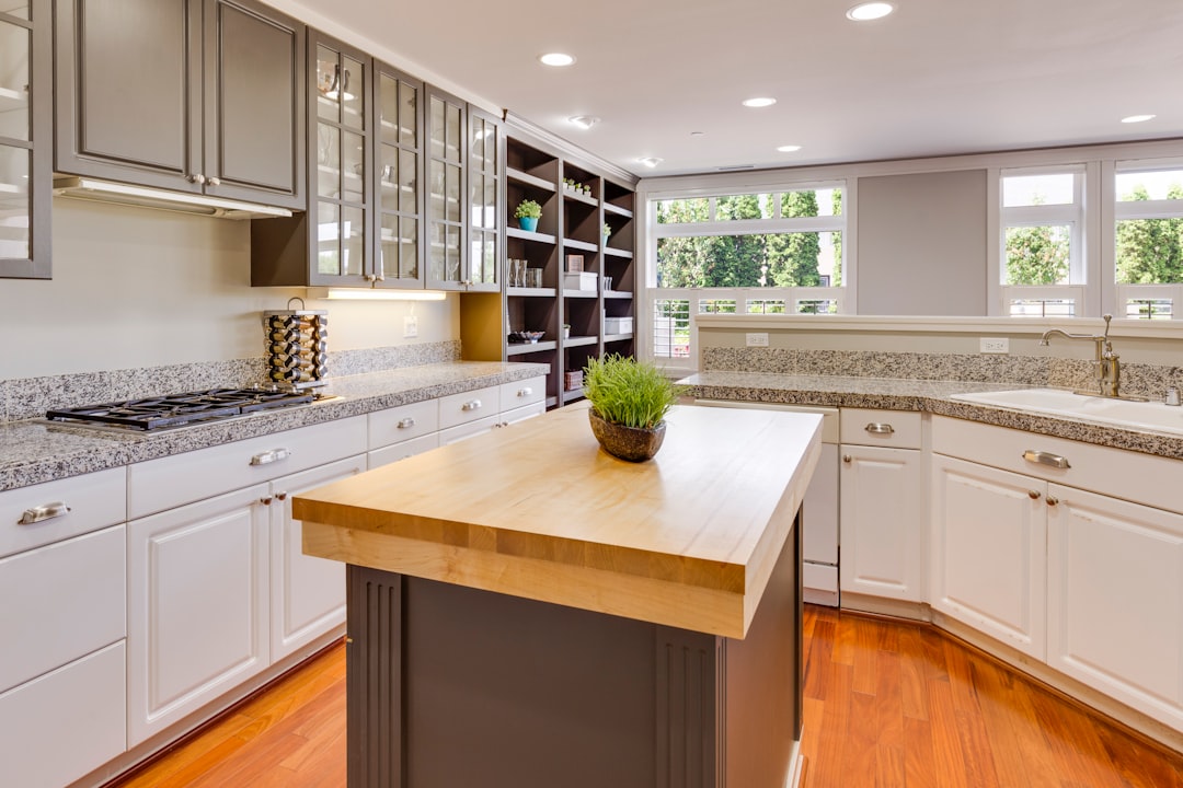 organized kitchen countertop