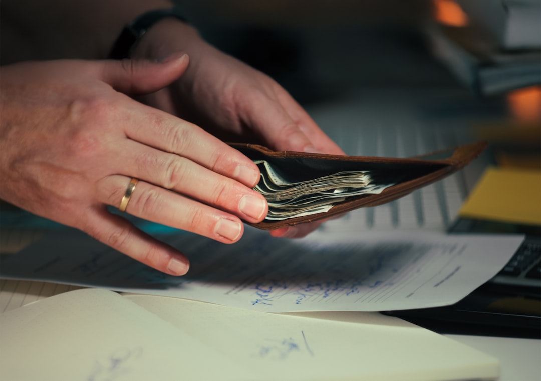 wallet banknotes cash organized