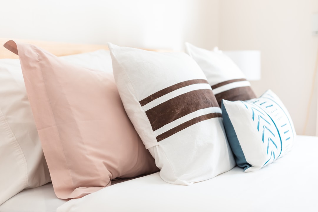 tidy bedroom bed pillows