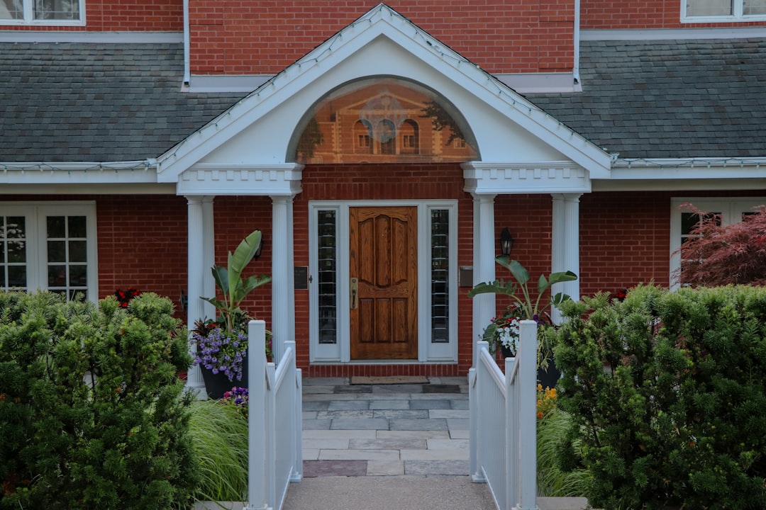 front door entrance clean organized
