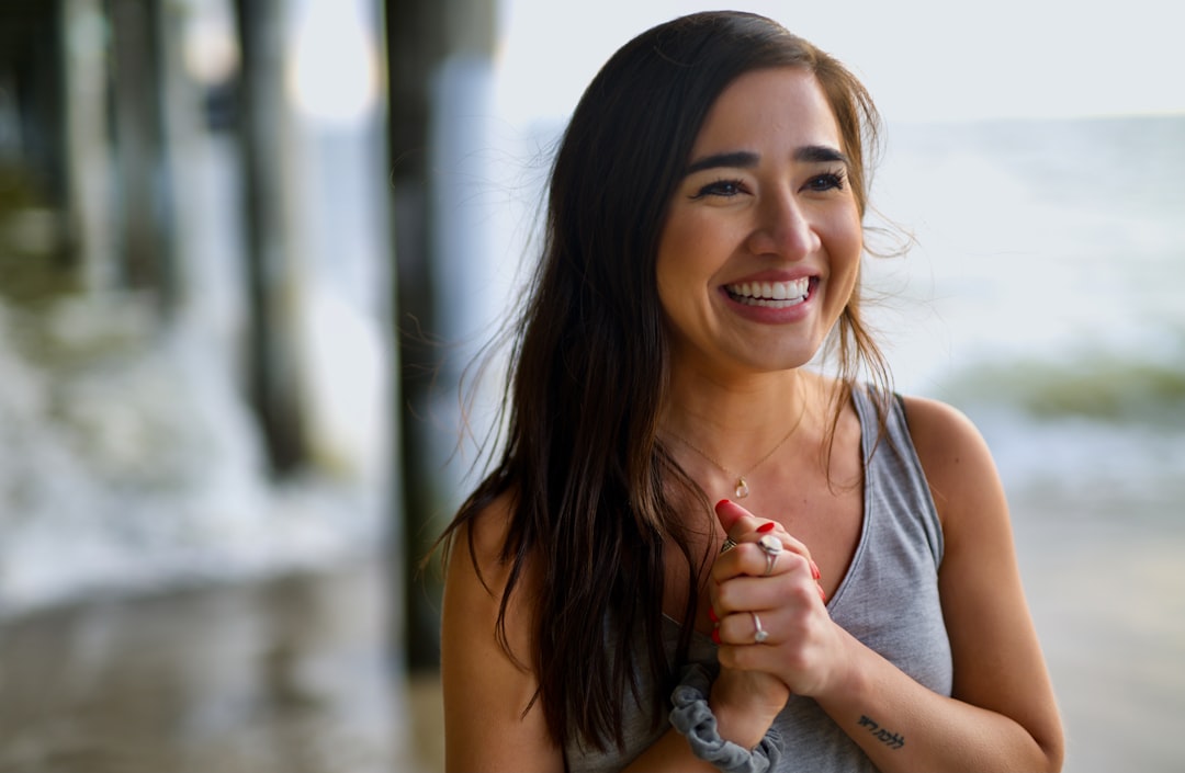 woman speaking positive affirmation