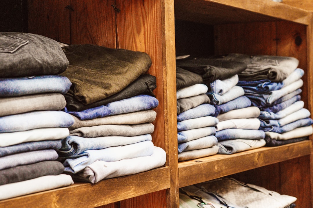 organized drawer with folded clothes
