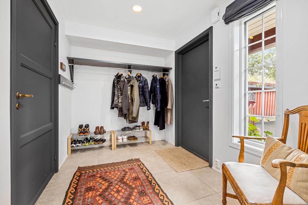 shoes rack entrance hallway